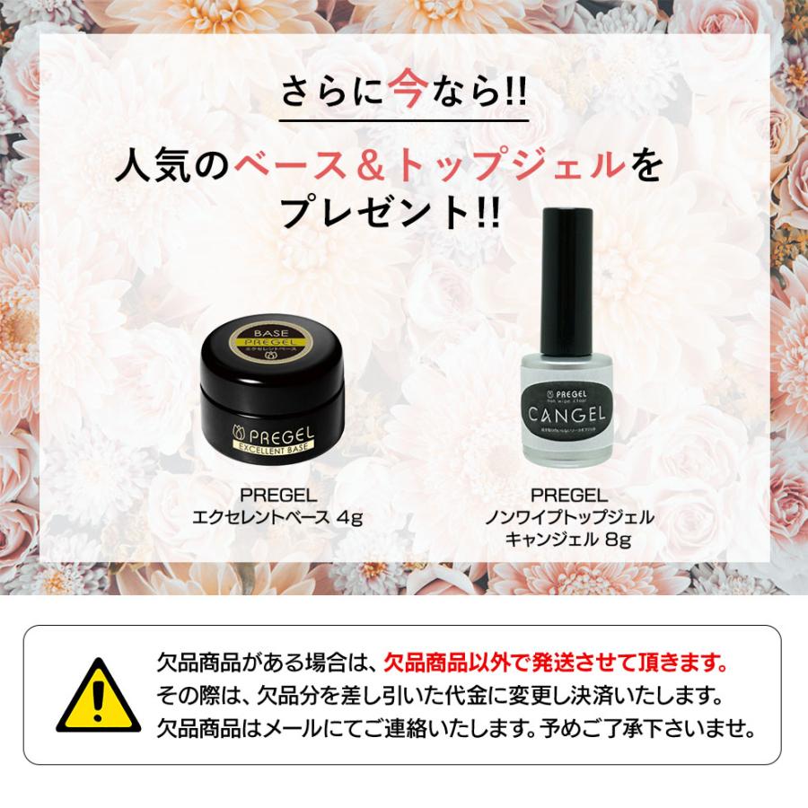PREGEL 【ベース＆トップジェルプレゼント! 】 カラージェル プリム