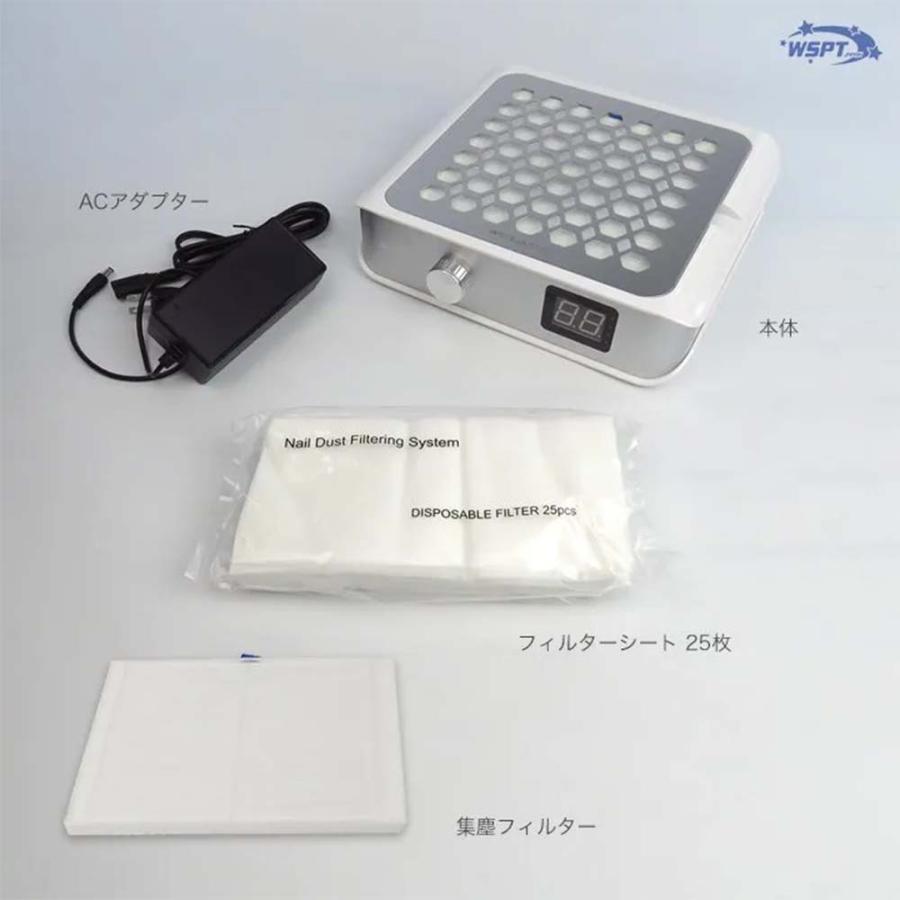 WSPT JAPAN 強力吸引集塵機 ハニカムダスター2 充電式 液晶表示 6ヶ月
