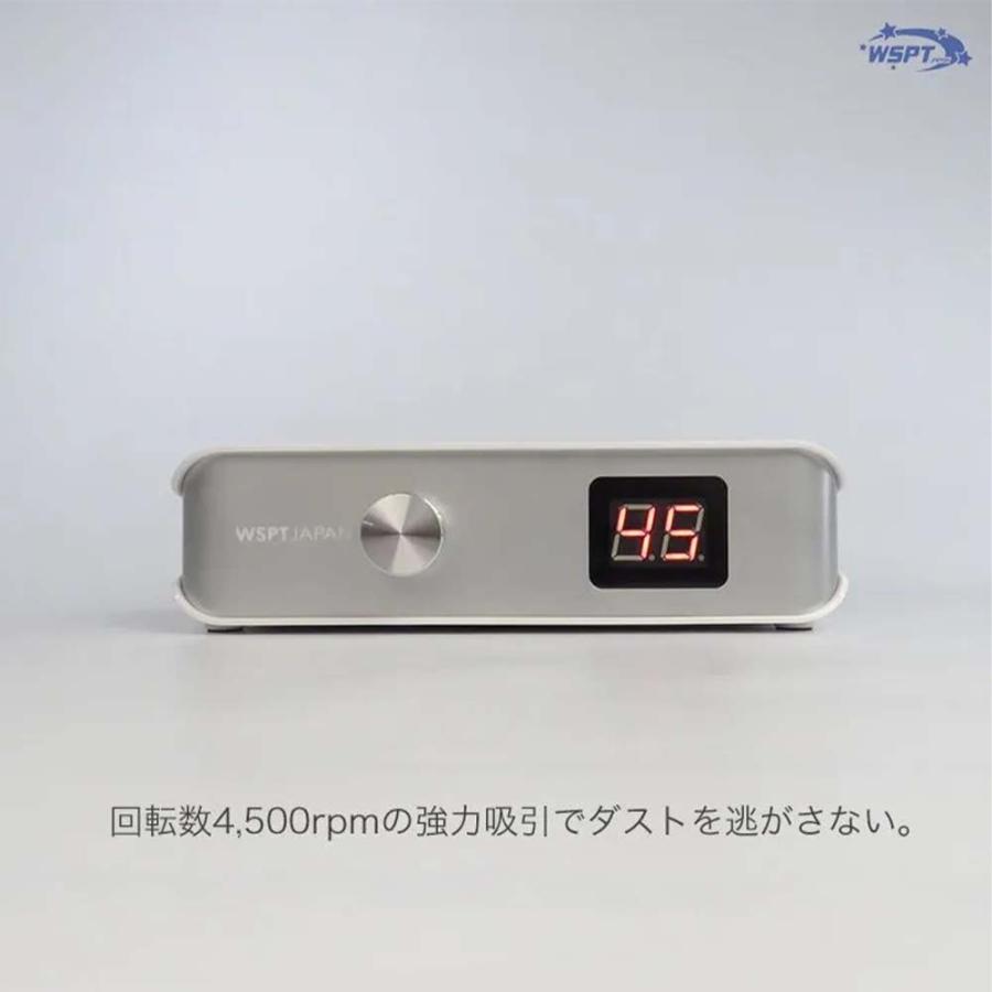 WSPT JAPAN 強力吸引集塵機 ハニカムダスター2 充電式 液晶表示 6ヶ月