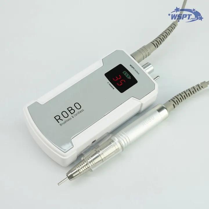 WSPT ネイルマシン ROBO ロボ 充電式 ブラシレス 液晶表示 35000rpm 全3色【ネコポス不可】の画像