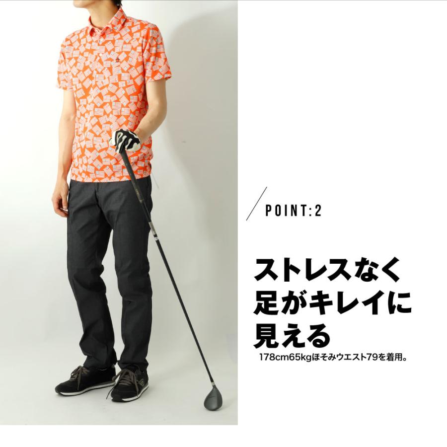 ゴルフウェア ゴルフ メンズ パンツ 春 夏 秋 ロングパンツ ウエスト