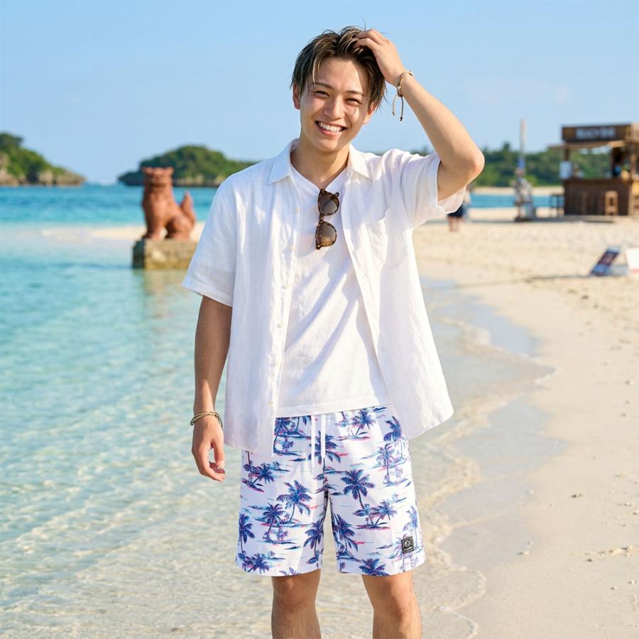 FIED ホワイト 水着 28サイズ サーフパンツ プール 海水浴オシャレ Ocean Pacific（オーシャンパシフィック） 水着 サーフパンツ サーフ