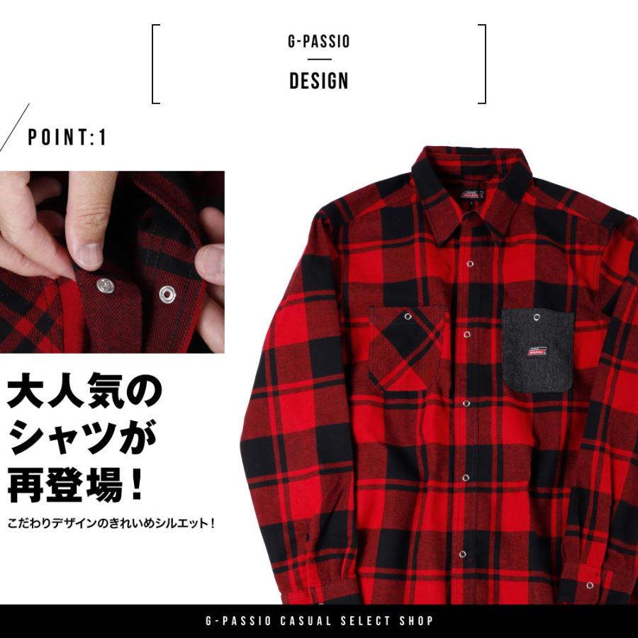 Genuine Dickies バッファローチェックシャツ チェックシャツ メンズ