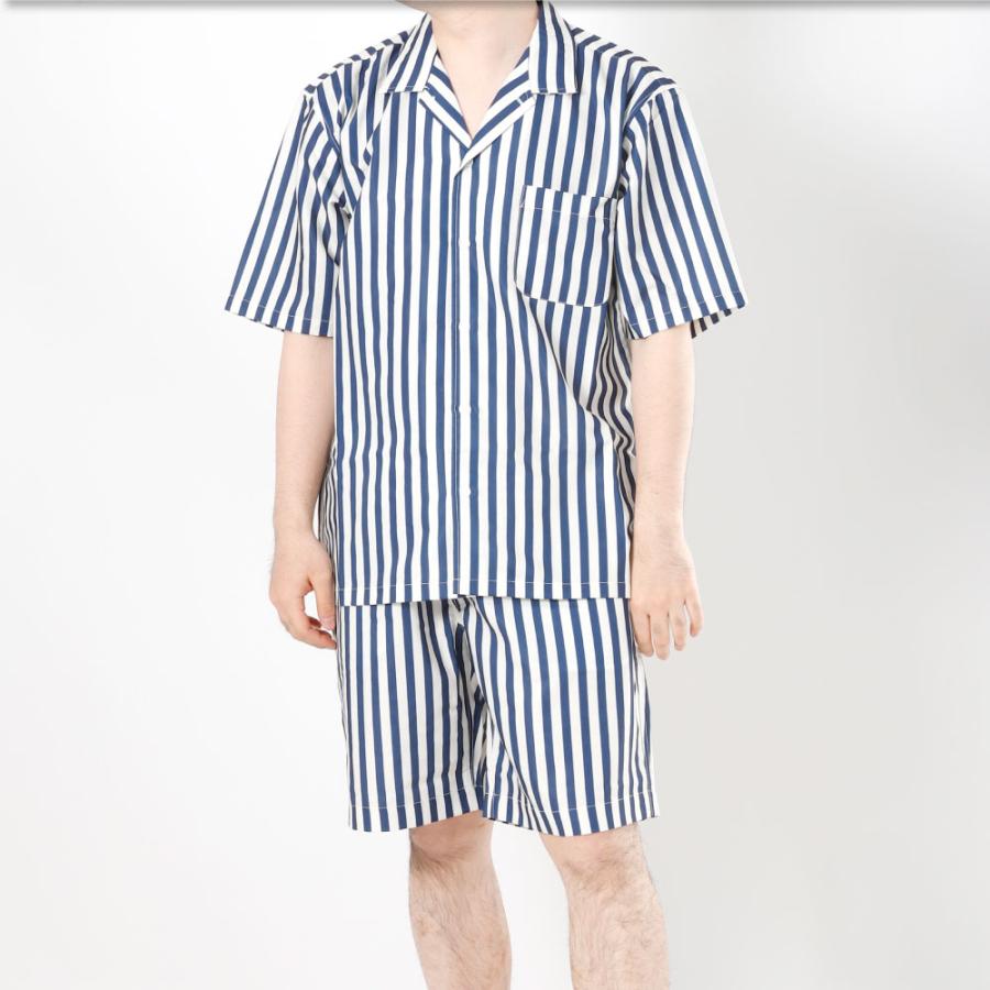 メンズ おしゃれ 夏 セットアップ 上下 オープンカラー 開衿 シャツ