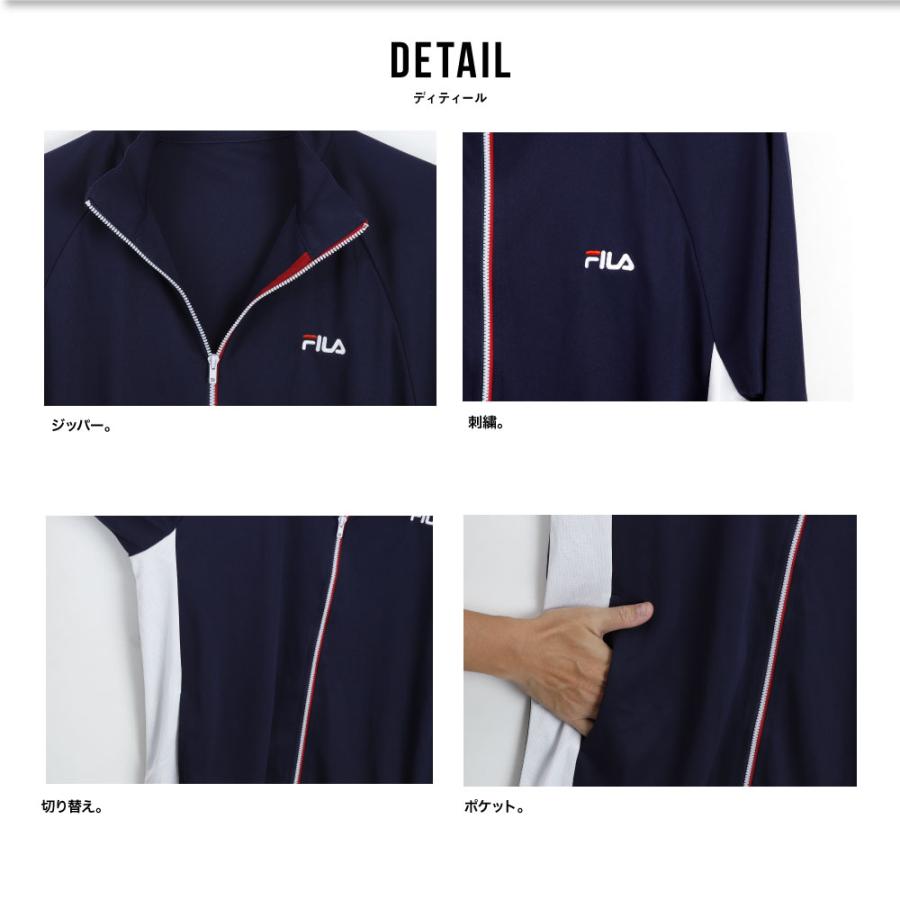 FILA フィラ ラッシュガード おしゃれ 水着 メンズ レディース UVウェア UVカット 日焼け止め プール 海 海水浴 スポーツ ランニング｜g-passio｜08