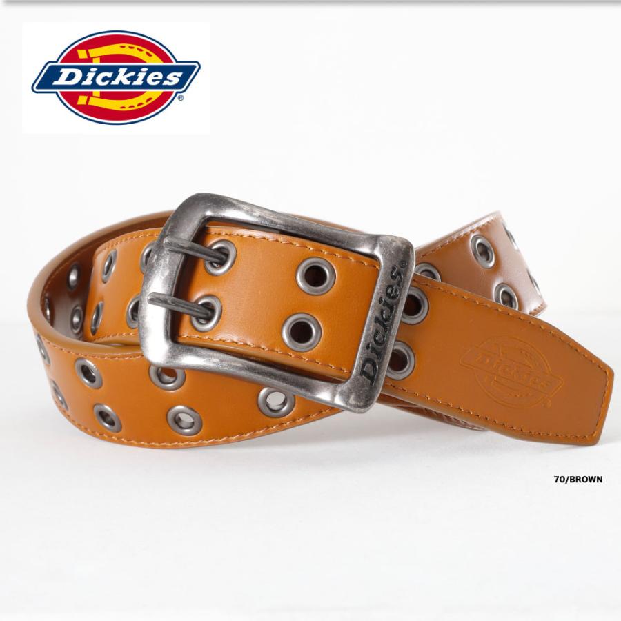 Dickies ディッキーズ ベルト ダブルハトメ パンチング レザー レザーベルト PUレザー 合皮 メンズ レディース おしゃれ 革ベルト｜g-passio｜04