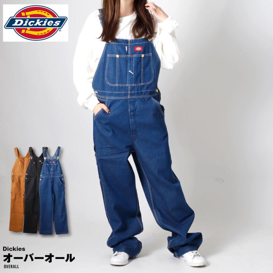 Dickies ディッキーズ オーバーオール デニム ブルー ブラック