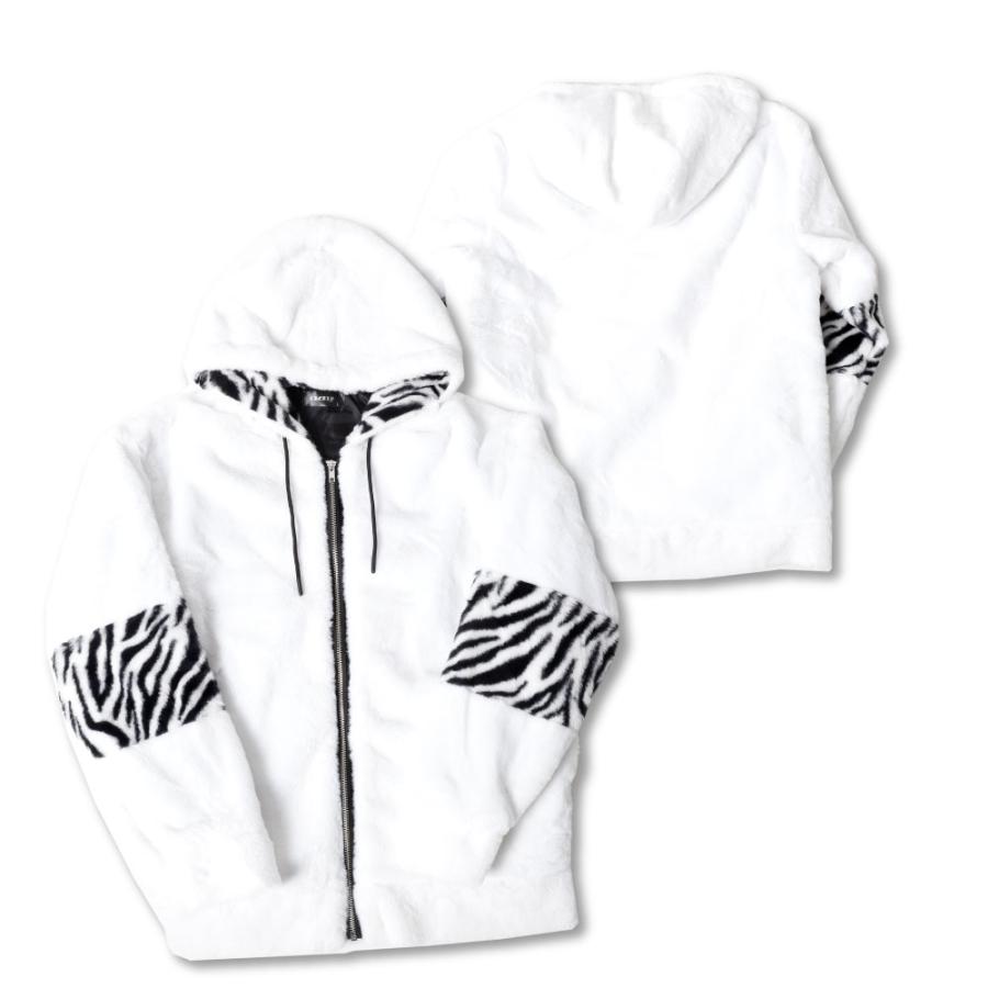 処分価格】ファー パーカー ジャケット ボア フリース ボアジャケット