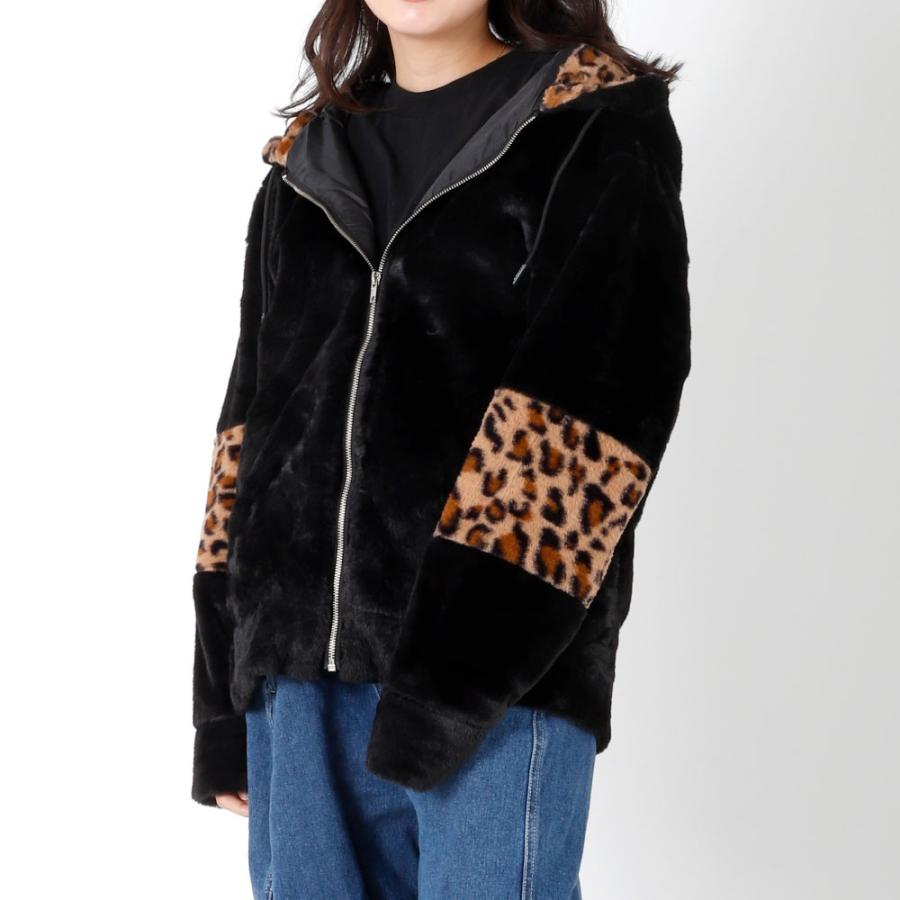 処分価格】ファー パーカー ジャケット ボア フリース ボアジャケット