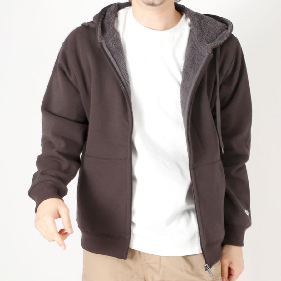 DISCUS ATHLETIC 裏ボア パーカー シンプル 無地 スウェット ジップ 