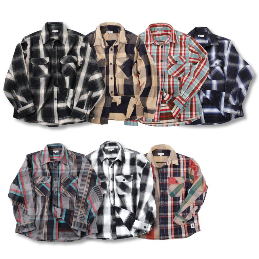 裏起毛 ネルシャツ シャツ メンズ レディース きれいめ おしゃれ 秋冬