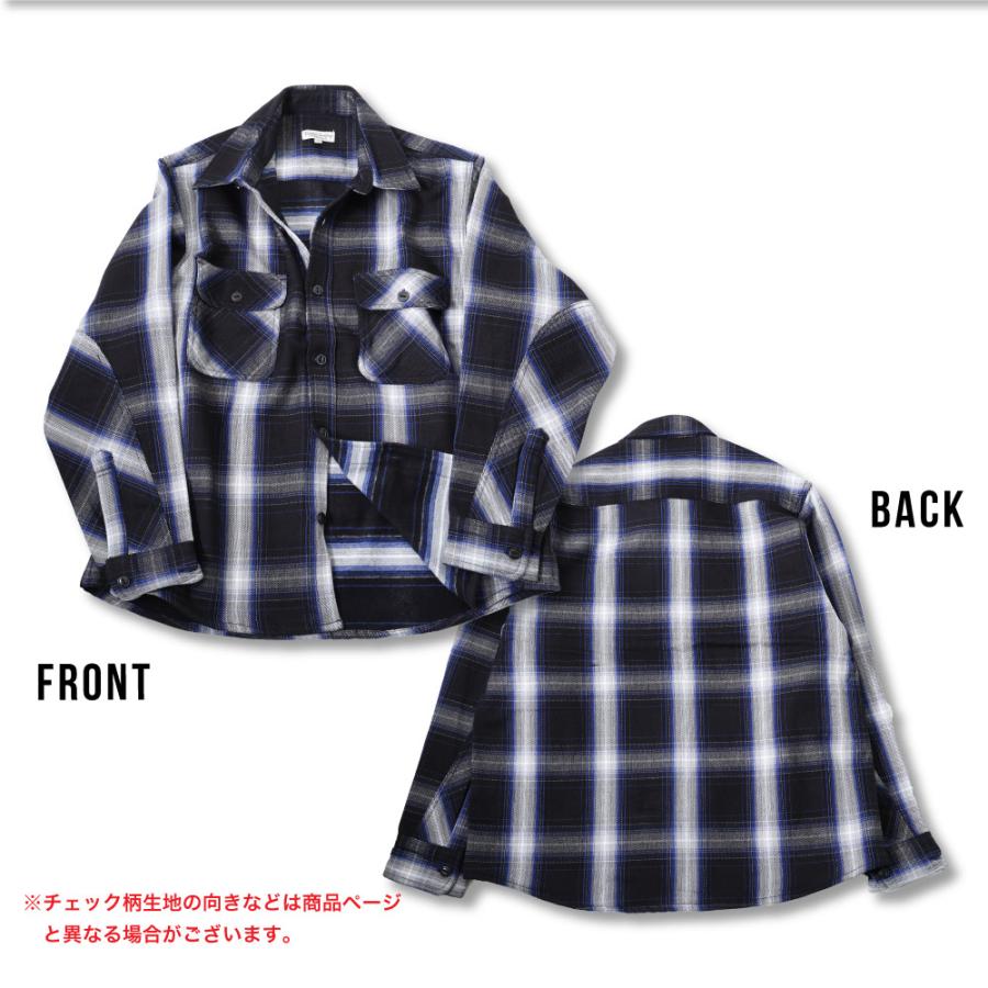 裏起毛 ネルシャツ シャツ メンズ レディース きれいめ おしゃれ 秋冬