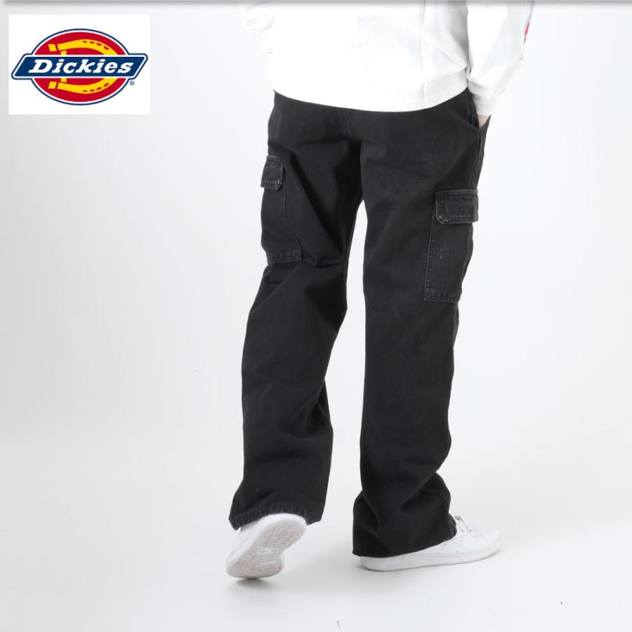 NEXUSVII × Dickies ブラック カーゴパンツ W38 Dickies（ディッキーズ） デニム カーゴ カーゴパンツ ブラック ブルー