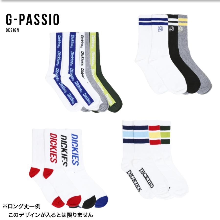 Dickies（ディッキーズ） くるぶし クルー ロング スニーカー 3足組