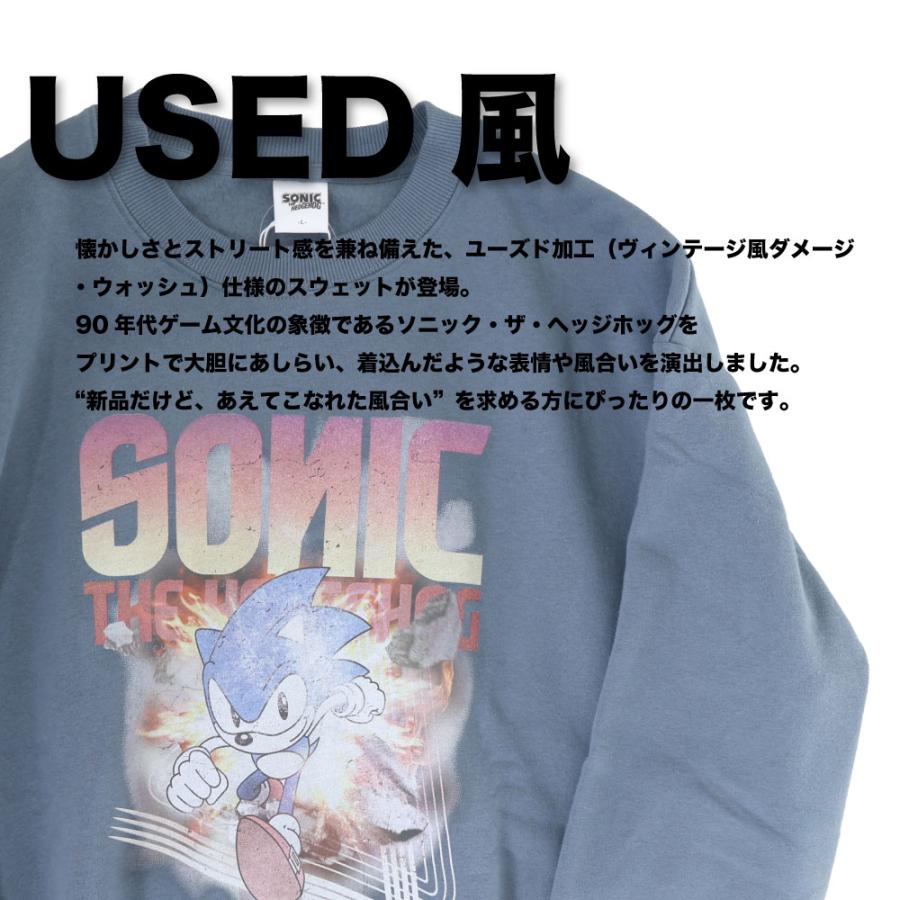 ソニック ソニックザヘッジホッグ ゲーム スウェット トレーナー 裏 