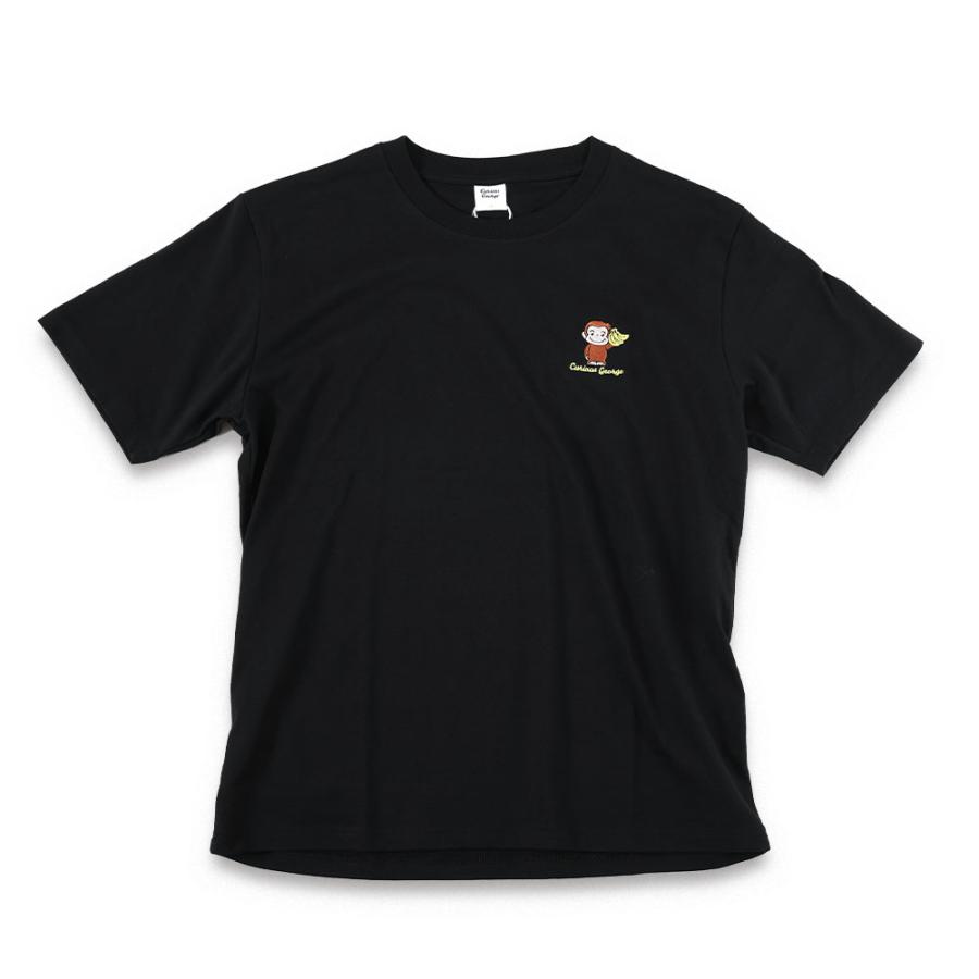 おさるのジョージ 半袖 半そで Tシャツ ワンポイント刺繍 シンプル