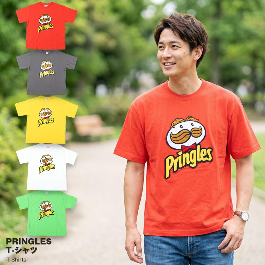 Pringles プリングルズ Tシャツ メンズ 半袖 MR.P サガラ刺繍 ツアーT