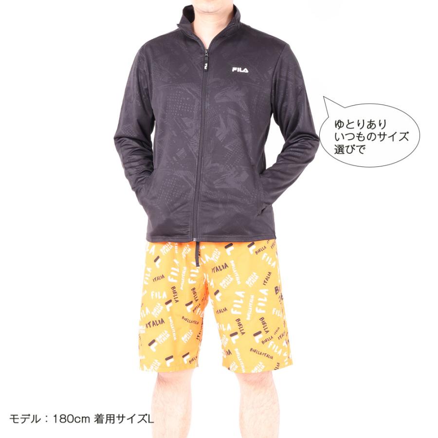 最終お値下げ！新品　FILA　テニスウェア　セットアップ　UV対策 FILA（フィラ） ラッシュガード 水着 UVケア メンズ レディース UV