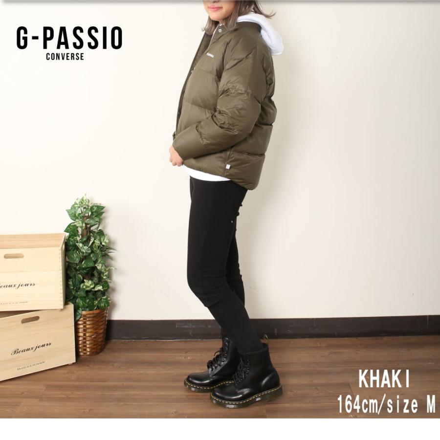 ダウンジャケット レディース アウター ダウン ジャケット コンバース Converse 人気 ブランド おしゃれ 防寒 ショート丈 暖かい 秋冬 B0243 94 0351 G Passio ジーパッシオ 通販 Yahoo ショッピング
