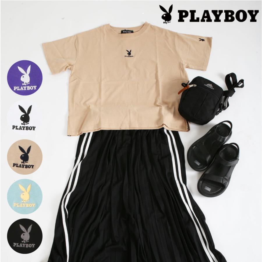 ゆうパケット便送料無料 1 Playboy プレイボーイ 半袖tシャツ Tシャツ ロゴt ロゴ刺繍 ブランド 夏 ファッション レディース トップス B0364 02 3670 G Passio ジーパッシオ 通販 Yahoo ショッピング