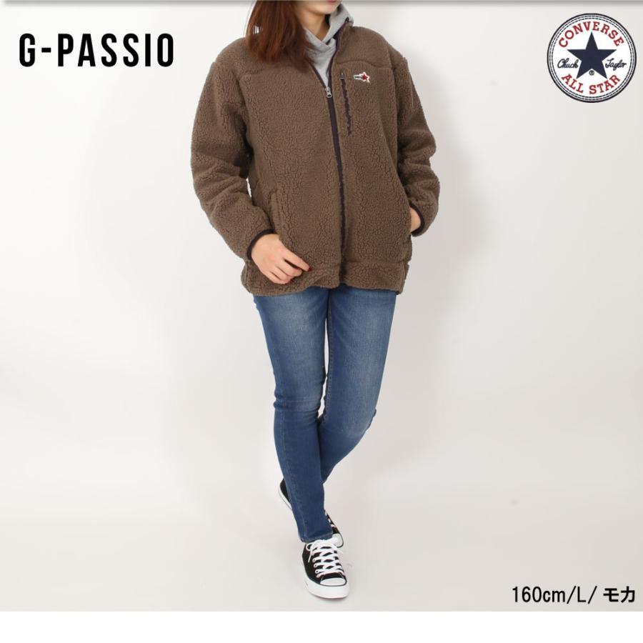 アウター ジャケット レディース ボアジャケット ボア フリース コンバース Converse ブランド 人気 防寒 冬 B0503 04 4876 G Passio ジーパッシオ 通販 Yahoo ショッピング