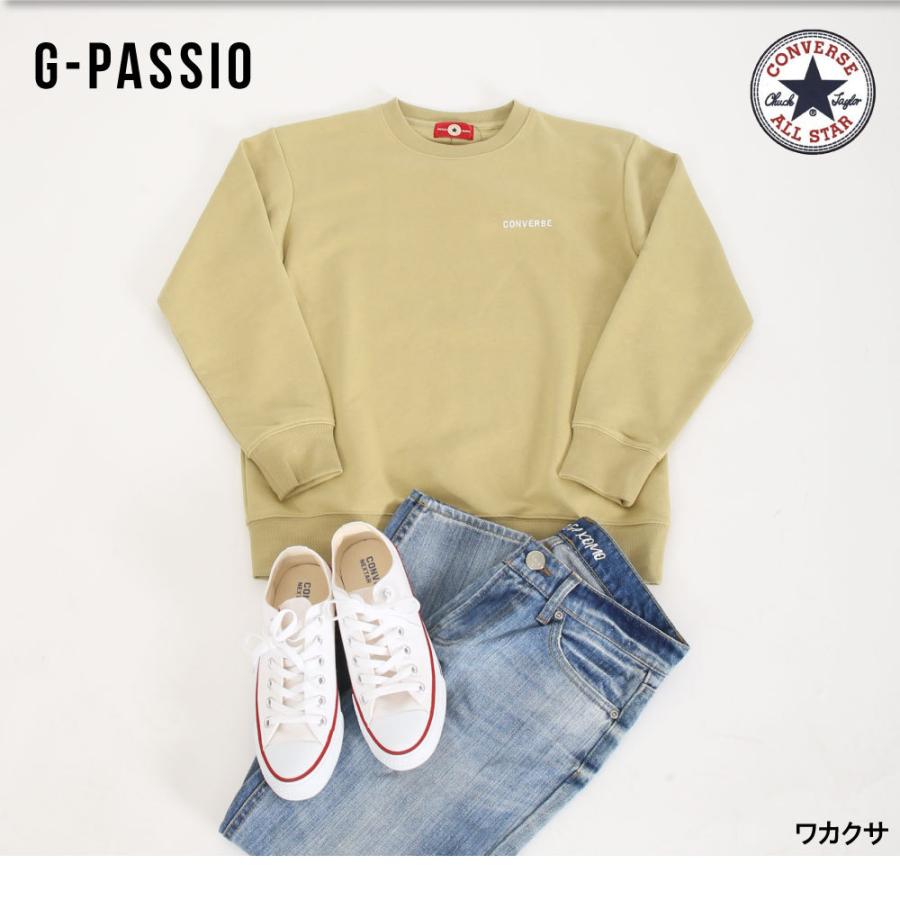 Converse コンバース 裏毛 トレーナー スウェット ブランド カジュアル レディース トップス 春 ファッション ロゴトレーナー B0529 11 6860 G Passio ジーパッシオ 通販 Yahoo ショッピング