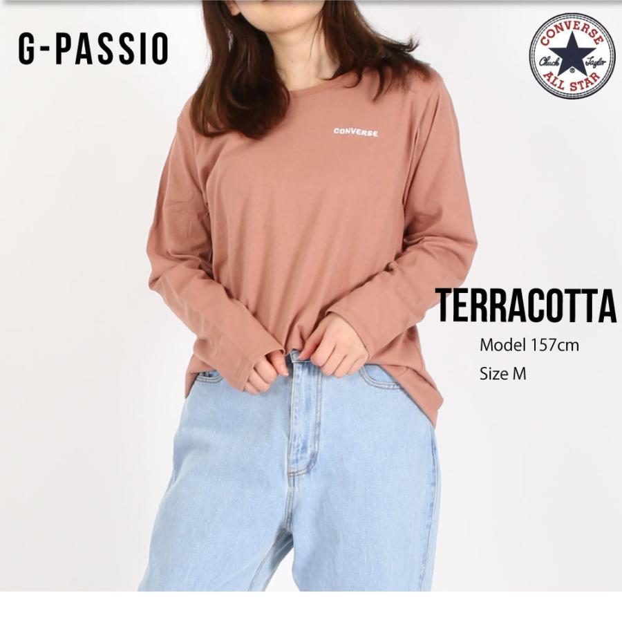 Converse コンバース レディース トップス Tシャツ ロンt 長袖 丸首 ブランド カジュアル 春 ファッション ロゴt 綿 コットン 人気 おしゃれ B0557 04 4855 G Passio ジーパッシオ 通販 Yahoo ショッピング