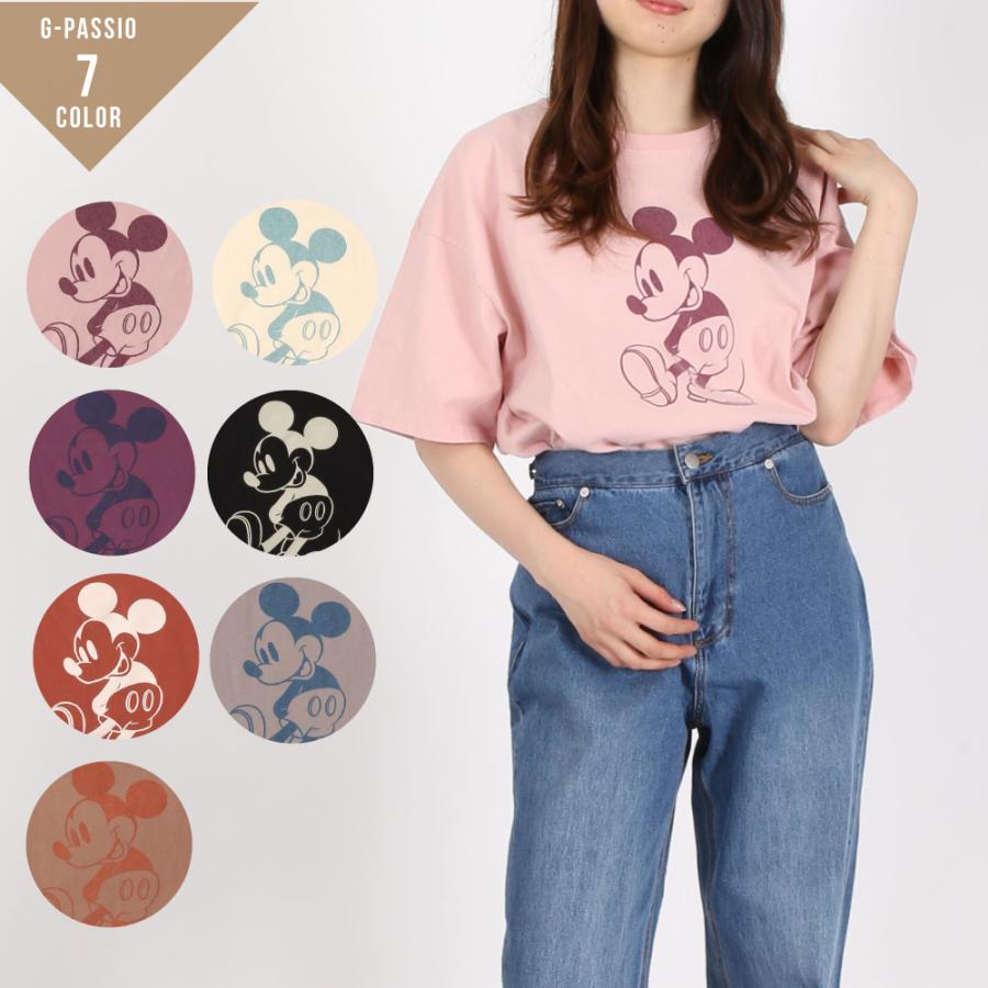 ディズニー ミッキー レディース トップス Tシャツ 半袖tシャツ 半袖 丸首 ブランド カジュアル 春 ファッション ロゴt 綿 コットン 人気 おしゃれ B0569 12 3626 G Passio ジーパッシオ 通販 Yahoo ショッピング