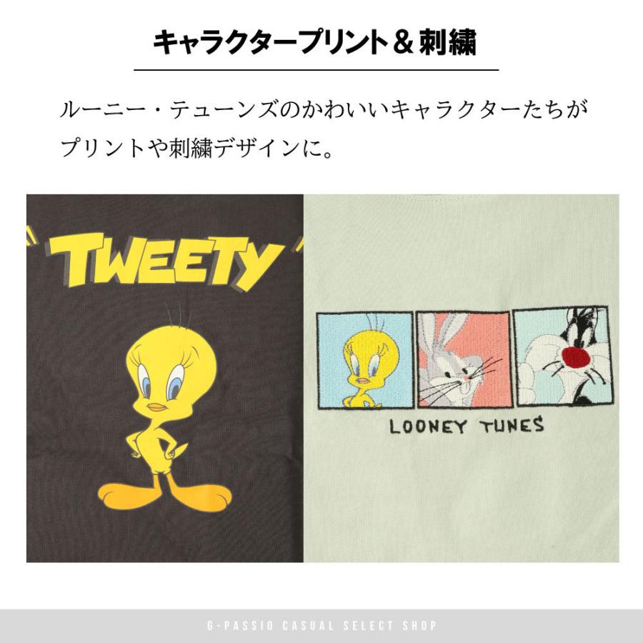 ルーニー テューンズ Looney Tunes レディース トップス Tシャツ 半袖 綿 キャラクター 丸首 春 夏 B0607 12 3740 G Passio ジーパッシオ 通販 Yahoo ショッピング