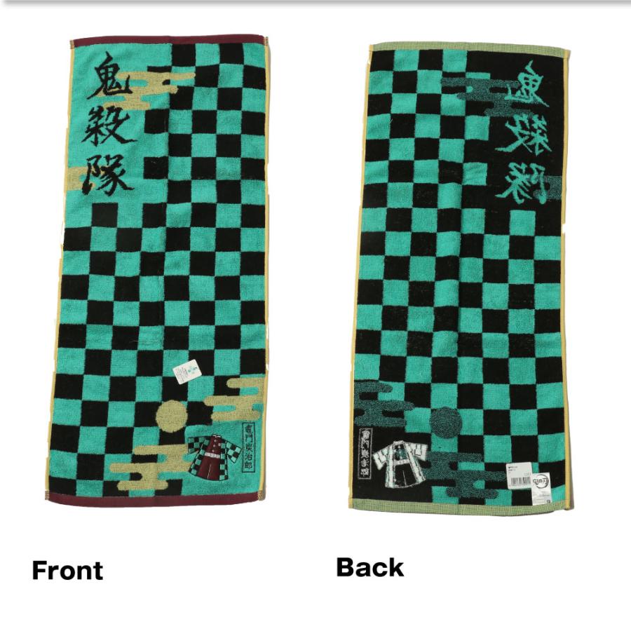ゆうパケット2】フェイスタオル 鬼滅の刃 抗菌防臭加工 炭治郎 善逸