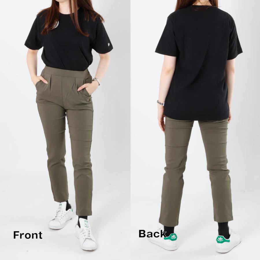 レギパン レギンス パンツ レディース タック ストレッチ 総ゴム