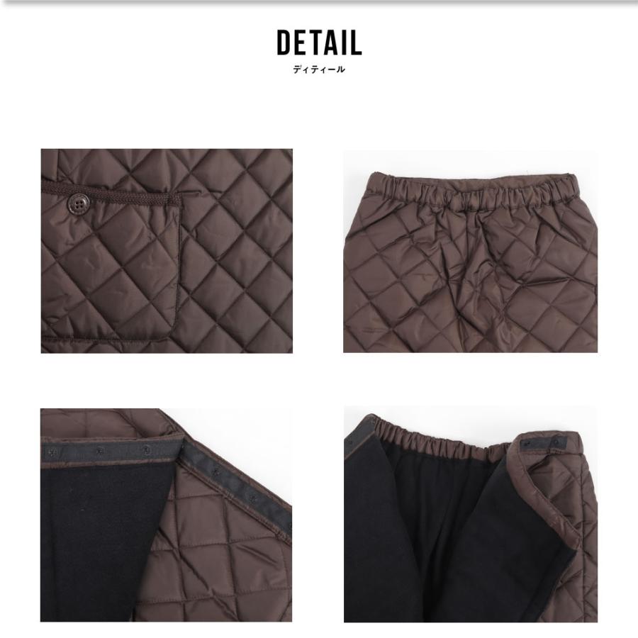 コード刺繍キルティングラップスカート ラップスカート ひざ掛け 防寒 キャンプ アウトドア キルト