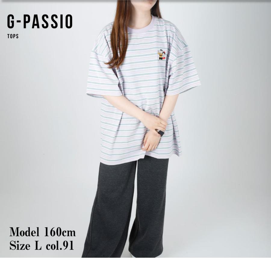 ドラえもん 90周年 Tシャツ tシャツ 半袖 レディース おしゃれ オーバーサイズ ボーダー かわいい｜g-passio｜07