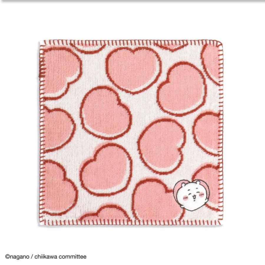 ちいかわ タオルハンカチ 公式 グッズ ハチワレ うさぎ ハート