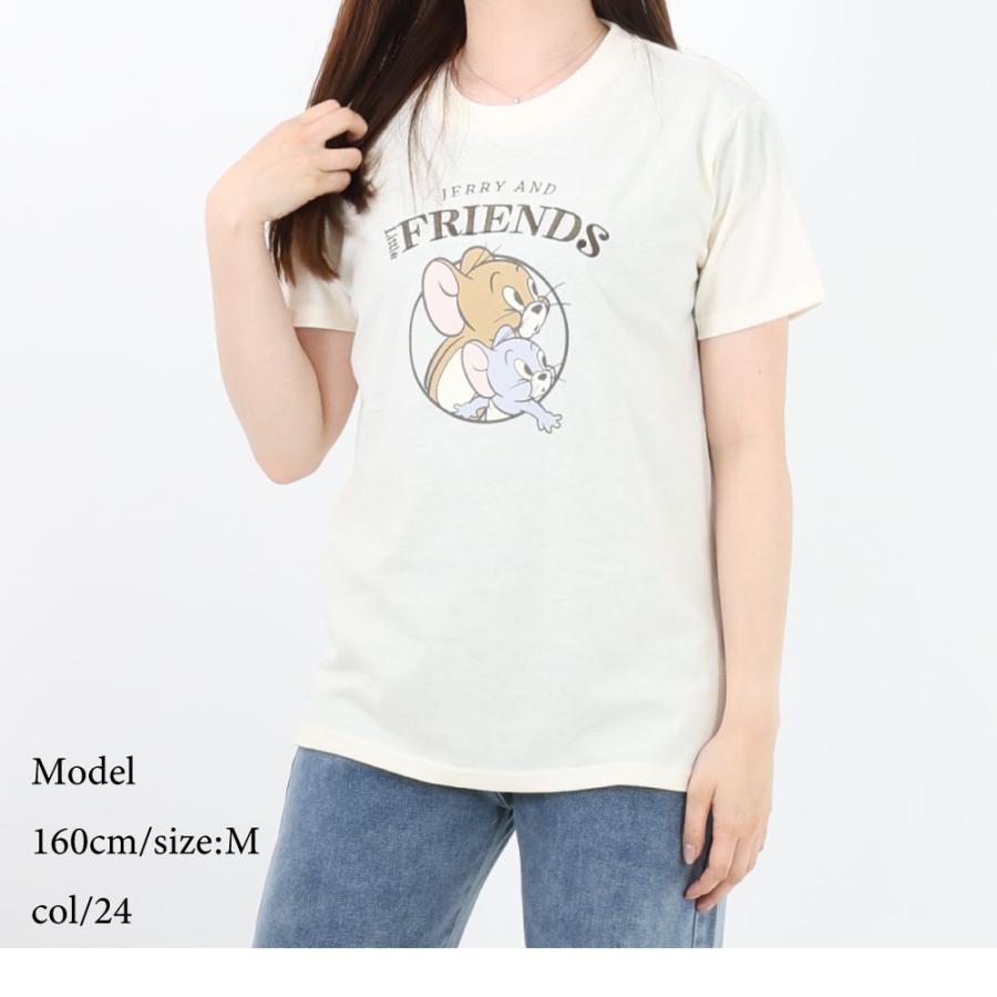 トムとジェリー キャラクター 半袖シャツ Tシャツ レディース 女性