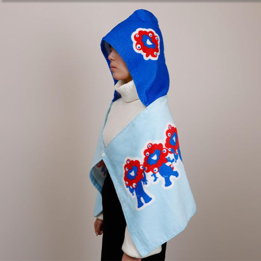2025大阪・関西万博 ミャクミャク キャラクター羽織りタオル