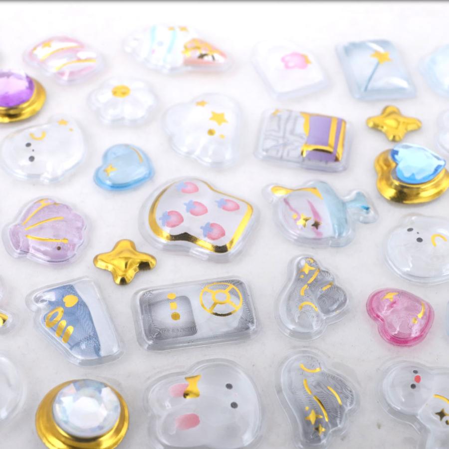 カミオジャパン シール ジュエルプチドロップステッカー ぷっくり 