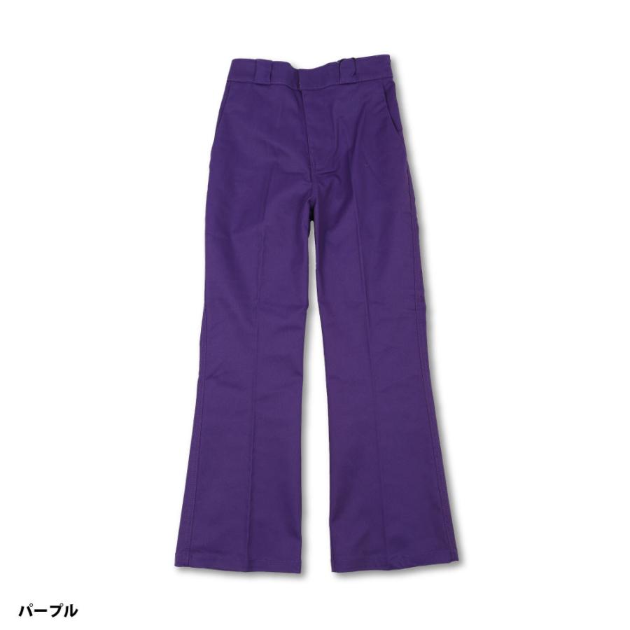 GUAPI 紫　フレアパンツ Dickies（ディッキーズ） フレアパンツ レディース ツイルパンツ