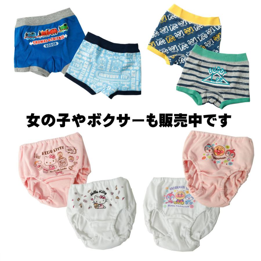 ブリーフ おトク 2枚組 Anpanman アンパンマン 綿100 ホワイト サックス ベビー 100 男の子 お名前ネーム付き 90 前閉じ パンツ 95