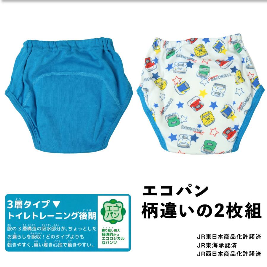 トレーニングパンツ シンカンセン 新幹線 90 95 100 110 2枚組 3層