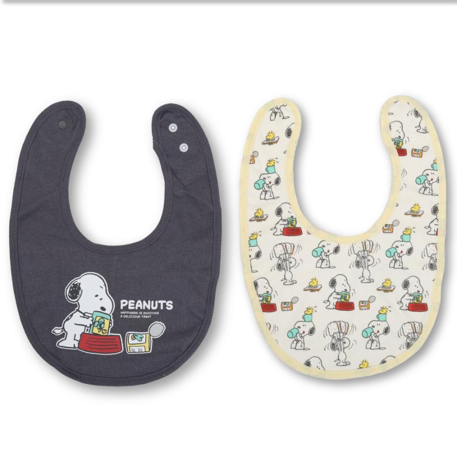 SNOOPY（スヌーピー） スタイ 2枚組 PEANUTS ベビー よだれかけ