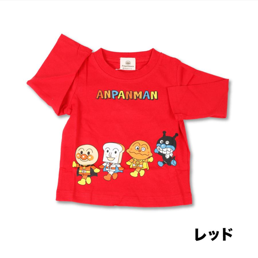 アンパンマン Tシャツ 長袖 ベビー ばいきんまん ドキンちゃん しょく