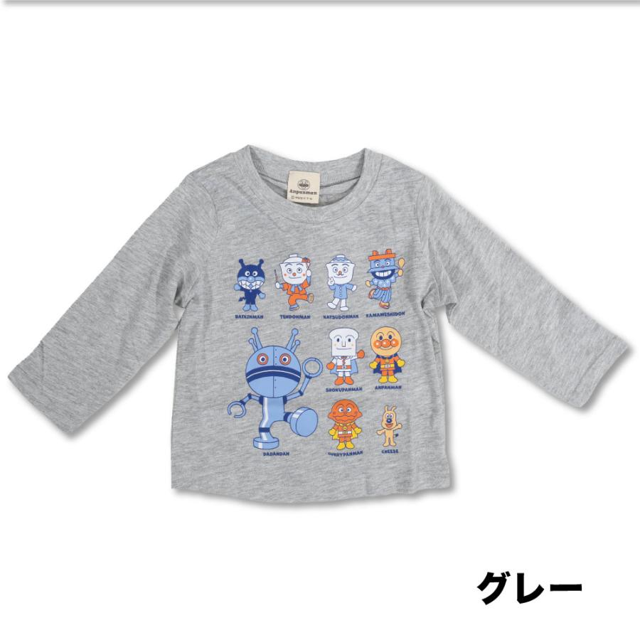 アンパンマン Tシャツ 長袖 ベビー ばいきんまん ドキンちゃん しょく