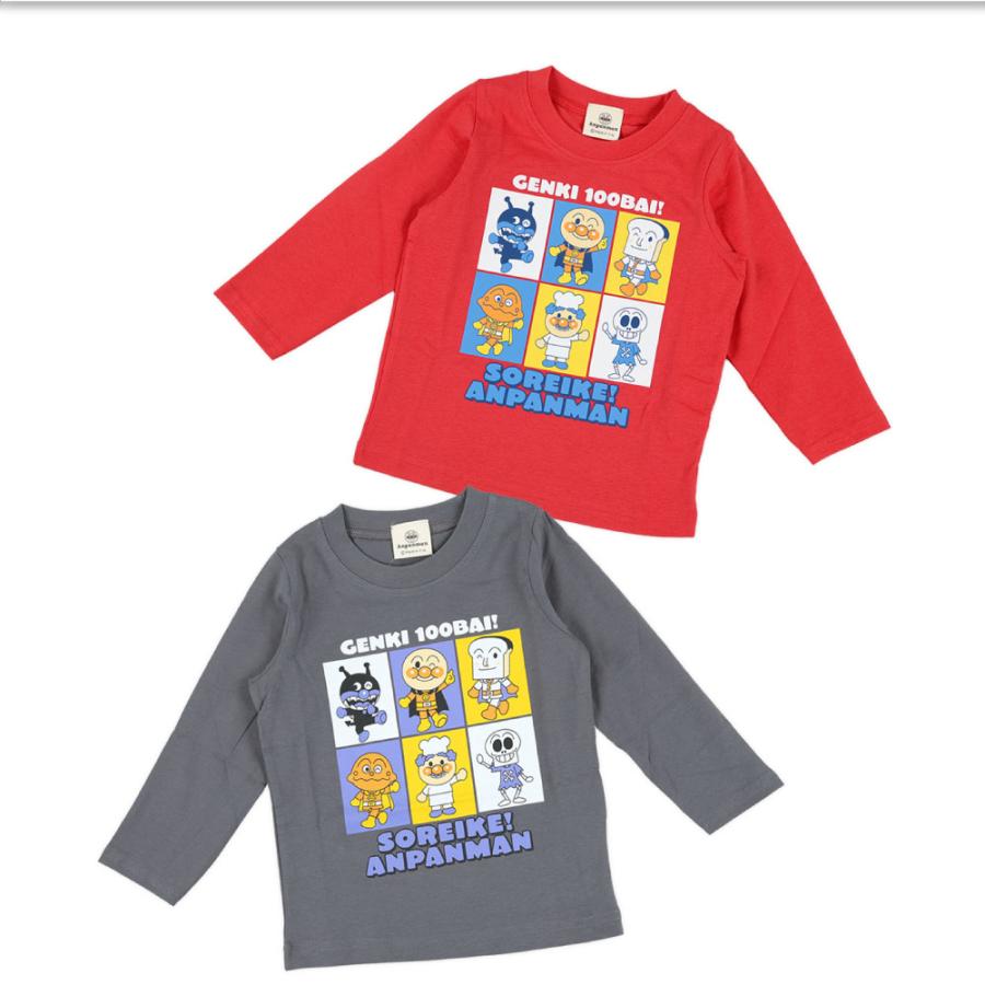 BANDAI（バンダイ） アンパンマン Tシャツ 長袖 ベビー 女の子 男の子