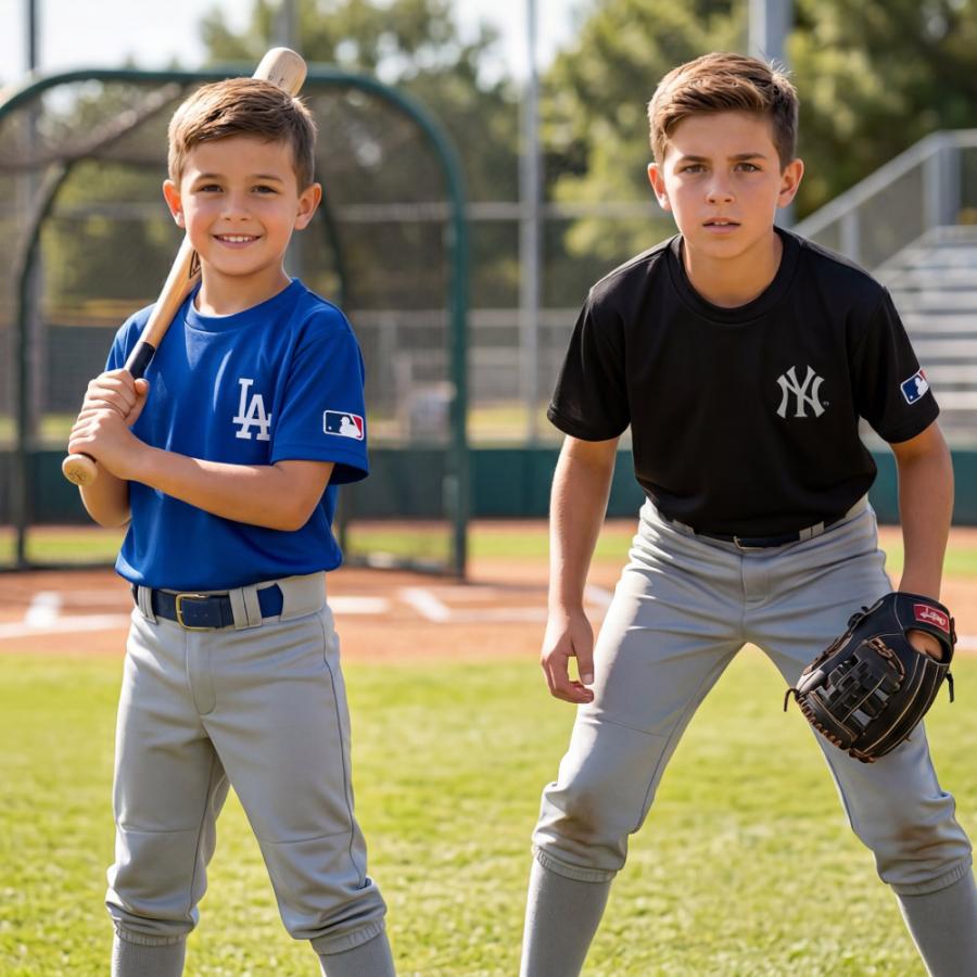MLB Tシャツ キッズ 半袖 子供 ドジャース ヤンキース メッシュ