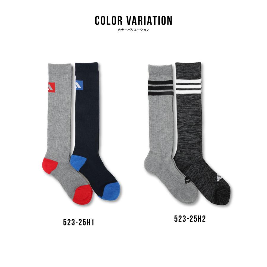 adidas（アディダス） ハイソックス 2足組 19~21 21~23 底パイル 靴下