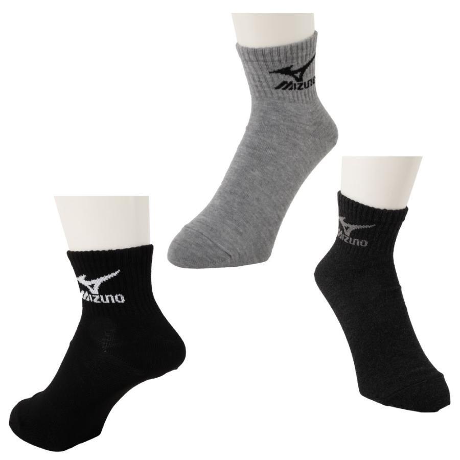 MIZUNO（ミズノ） 靴下 メンズ スポーツソックス 3足組 紳士 強度