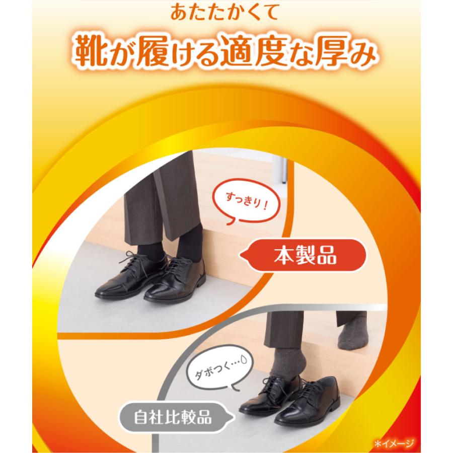 ココピタ あったか実感 レギュラー丈 メンズ 保温力4倍 クルー 靴下