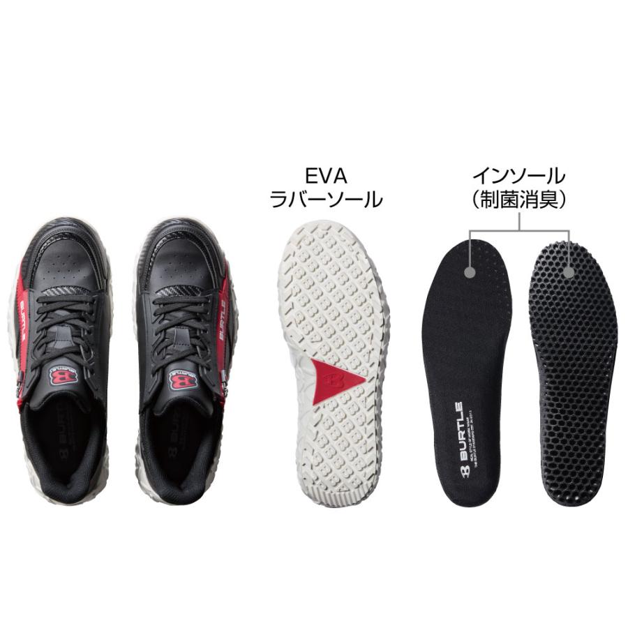 burtle バートル 3301 セーフティスニーカー 作業靴 安全靴 23〜28cm