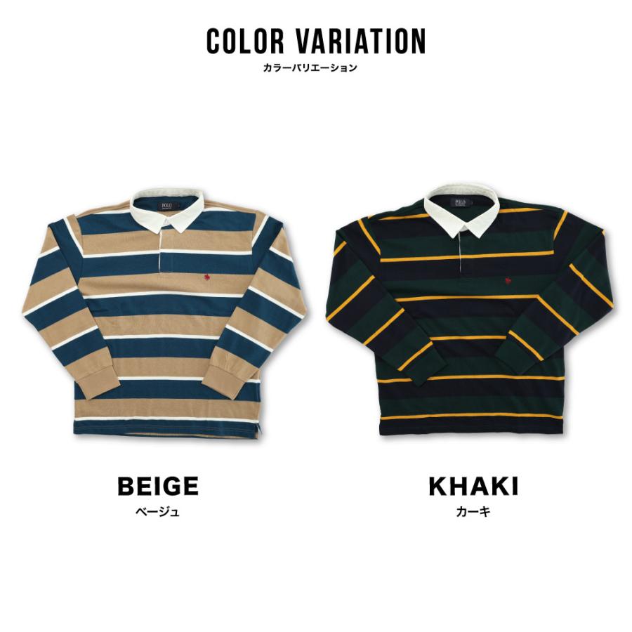 POLO BCS（ポロ・ビーシーエス） ラガーシャツ ポロシャツ ボーダー 襟